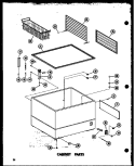 CABINET PARTS Diagram and Parts List for C28F-AG P6024007W G Amana Freezer
