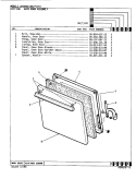 DOOR Diagram and Parts List for NGA2HK1  Norge Range