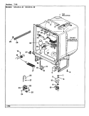 TUB Diagram and Parts List for NDU5CA-40  Norge Dishwasher