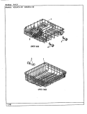 RACK Diagram and Parts List for NDU5CA-40  Norge Dishwasher