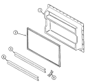 FREEZER INNER DOOR Diagram and Parts List for CT19Y4FW  Crosley Refrigerator