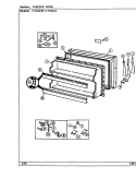 FREEZER DOOR Diagram and Parts List for CT19X7A DC67A Crosley Refrigerator