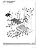 FREEZER COMPARTMENT Diagram and Parts List for CT19X7W  Crosley Refrigerator