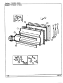 FREEZER DOOR Diagram and Parts List for CT19X7A  Crosley Refrigerator