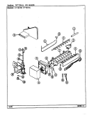 OPTIONAL ICE MAKER Diagram and Parts List for CT19X7W  Crosley Refrigerator