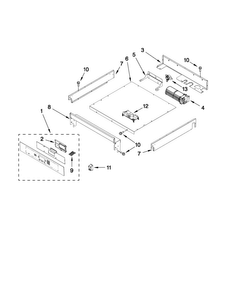 Control Panel Parts Diagram and Parts List for JJW2430WR00  Jenn-Air Wall Oven