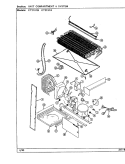 UNIT COMPARTMENT & SYSTEM Diagram and Parts List for CT21X7A DD68A Crosley Refrigerator