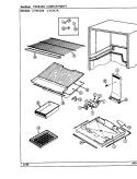 FREEZER COMPARTMENT Diagram and Parts List for CT21X7A DD68A Crosley Refrigerator