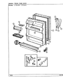 FRESH FOOD DOOR Diagram and Parts List for CT21X7A DD68A Crosley Refrigerator