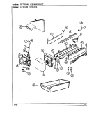 OPTIONAL ICE MAKER KIT Diagram and Parts List for CT21X7A DD68A Crosley Refrigerator