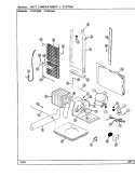 UNIT COMPARTMENT & SYSTEM Diagram and Parts List for CS20X6A DR09A Crosley Refrigerator