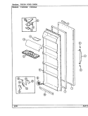FRESH FOOD DOOR Diagram and Parts List for CS20X6A DR09A Crosley Refrigerator
