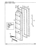 FREEZER DOOR Diagram and Parts List for CS20X6A DR09A Crosley Refrigerator