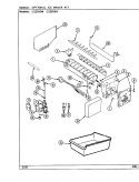 OPTIONAL ICE MAKER KIT Diagram and Parts List for CS20X6A DR09A Crosley Refrigerator
