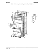 DOORS Diagram and Parts List for RA14GN-1ML  Magic Chef Refrigerator