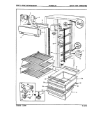 FRESH FOOD COMPARTMENT Diagram and Parts List for RC20HN-2A 9S05A Amana Refrigerator