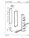 FREEZER DOORS Diagram and Parts List for RC20HN-2A 9S05A Amana Refrigerator