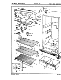 FRESH FOOD COMPARTMENT Diagram and Parts List for RB17HA1AF 9B51A Magic Chef Refrigerator