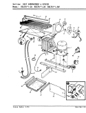 UNIT COMPARTMENT & SYSTEM Diagram and Parts List for RB17HA-2A 9B48A Magic Chef Refrigerator