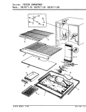 FREEZER COMPARTMENT Diagram and Parts List for RB17HA-2A 9B48A Magic Chef Refrigerator