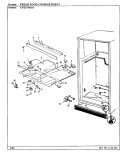 FRESH FOOD COMPARTMENT Diagram and Parts List for CNT19V8IMA CC55A Crosley Refrigerator