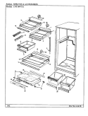 SHELVES & ACCESSORIES Diagram and Parts List for CNT19W7 CC53A Crosley Refrigerator