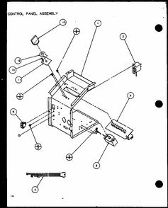 Control Panel Assembly (pth15350edg/p1113204r) (pth12350edg/p1113205r) Diagram and Parts List for 230V,40KW  Amana Air Conditioner