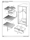 SHELVES & ACCESSORIES Diagram and Parts List for CNT19V6 CC51A Crosley Refrigerator