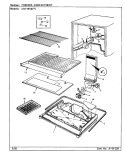 FREEZER COMPARTMENT Diagram and Parts List for CNT19V6 CC51A Crosley Refrigerator