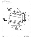 FREEZER DOOR Diagram and Parts List for CNT15W3A CC13B Crosley Refrigerator