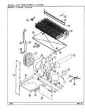 UNIT COMPARTMENT & SYSTEM Diagram and Parts List for CT15X4A DC15B Crosley Refrigerator
