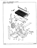 UNIT COMPARTMENT & SYSTEM Diagram and Parts List for CT19X6A DE67A Crosley Refrigerator