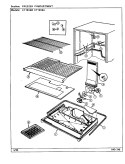 FREEZER COMPARTMENT Diagram and Parts List for CT19X6A DE67A Crosley Refrigerator