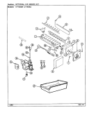 OPTIONAL ICE MAKER KIT Diagram and Parts List for CT19X6A DE67A Crosley Refrigerator