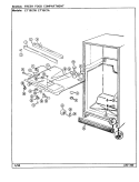 FRESH FOOD COMPARTMENT Diagram and Parts List for CT19X7A DE65A Crosley Refrigerator