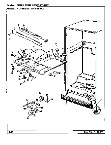 Fresh Food Compartment Diagram and Parts List for NNT199KAC CC68A Norge Refrigerator