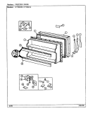 FREEZER DOOR Diagram and Parts List for CT19X7A DE65A Crosley Refrigerator