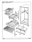SHELVES & ACCESSORIES Diagram and Parts List for CT17X7W DC37A Crosley Refrigerator