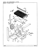 UNIT COMPARTMENT & SYSTEM Diagram and Parts List for CT17X7W DC37A Crosley Refrigerator