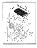 UNIT COMPARTMENT & SYSTEM Diagram and Parts List for CT17X4A DC34B Crosley Refrigerator