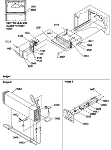 Evaporator And Fan Motor Assemblies Diagram and Parts List for HT600W-P1319401WW  Amana Refrigerator