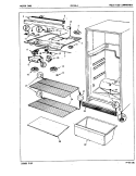 UNIT COMPARTMENT & SYSTEM Diagram and Parts List for CNT15L4 5A48A Crosley Refrigerator