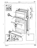 FREEZER COMPARTMENT Diagram and Parts List for CNT15L4 5A48A Crosley Refrigerator