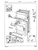 FREEZER COMPARTMENT Diagram and Parts List for CNT15L6A 5A41A Crosley Refrigerator