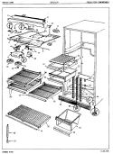 FRESH FOOD COMPARTMENT Diagram and Parts List for CNT17L7A 5A42A Crosley Refrigerator
