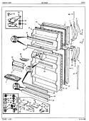 DOORS Diagram and Parts List for CNT19L8A 5A45B Crosley Refrigerator