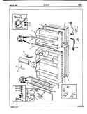 DOORS Diagram and Parts List for CNT17L5VA 5A43B Crosley Refrigerator