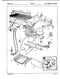 UNIT COMPARTMENT & SYSTEM Diagram and Parts List for CNT19L6V 5A44B Crosley Refrigerator