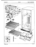FRESH FOOD COMPARTMENT Diagram and Parts List for CNT19L6V 5A44B Crosley Refrigerator