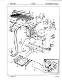 UNIT COMPARTMENT & SYSTEM Diagram and Parts List for CNT21LEVA 7C27A Crosley Refrigerator